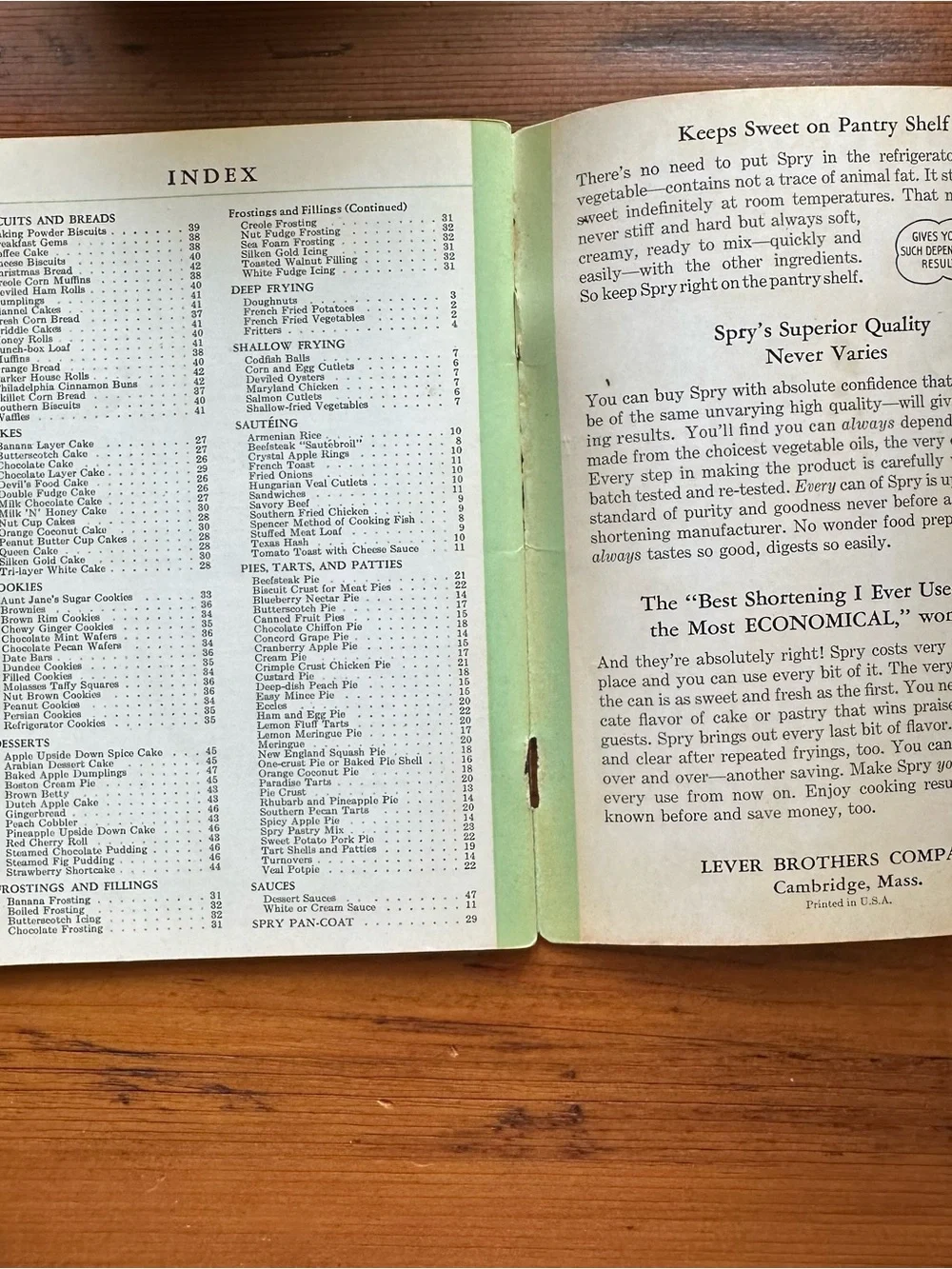 What Shall I Cook Today? Vintage Cook Book - Spry Good Housekeeping